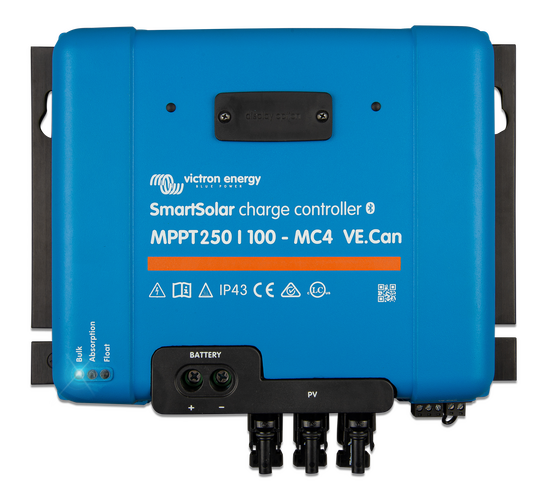 Victron MPPT 250/100 - SmartSolar Charge Controller - MC4 VE.Can