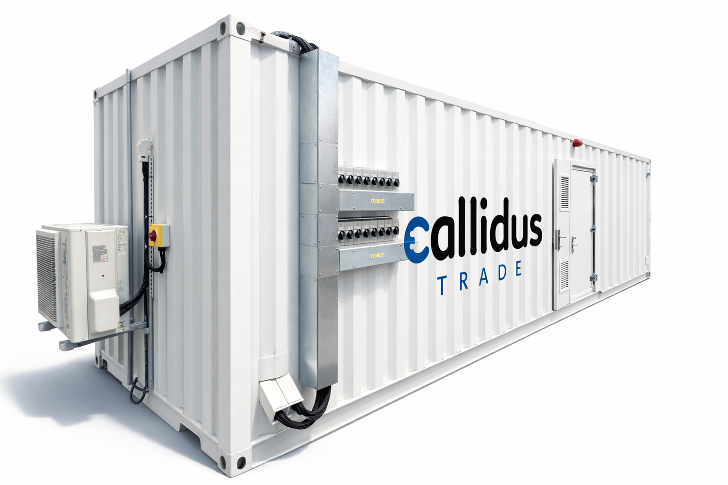 Callidus containerised hybrid solar and battery energy storage system for commercial sites
