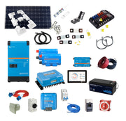 Victron and Fogstar Complete Motorhome Solar Power & Electrics System - 3kVa Inverter/Charger, Battery to Battery Charger, Monitoring, Solar Panel and Battery Storage (KIT37Batt)