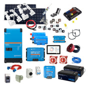 Victron 12V 4kW Dual-Battery 570W Solar Kit (920Ah Lithium) - KIT44