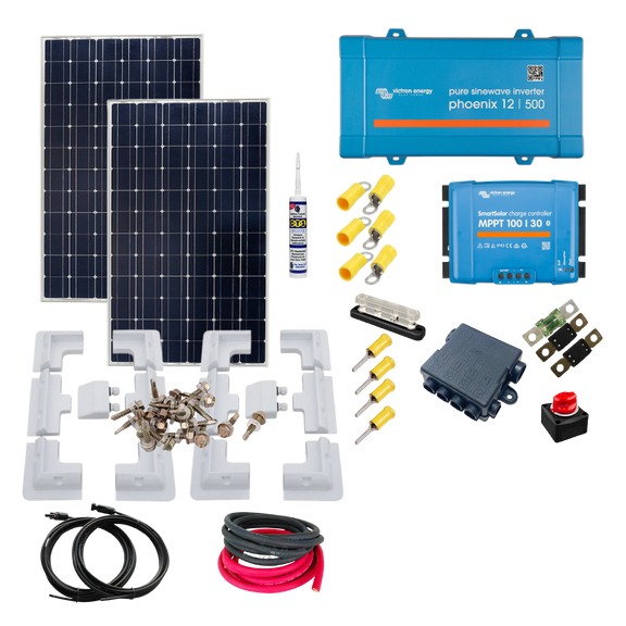 Victron 370W Campervan Solar Kit | 500VA Inverter & Smart MPPT ...