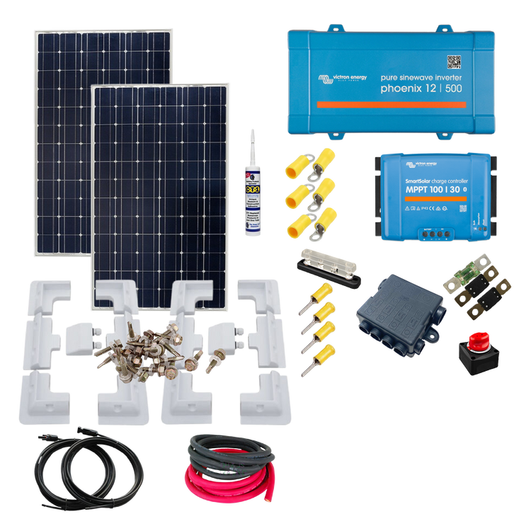 Victron 370W Campervan Solar Kit | 500VA Inverter & Smart MPPT ...