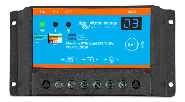 BlueSolar PWM-Light Charge Controller 12/24V-20A