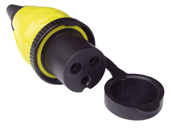 Plug 32A/250Vac (2p/3w) for Power Inlet stainless steel 32A