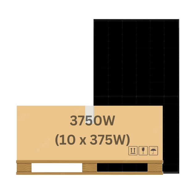 3.75kW QCells Solar Panel Kit - 10 QCells 375W All Black