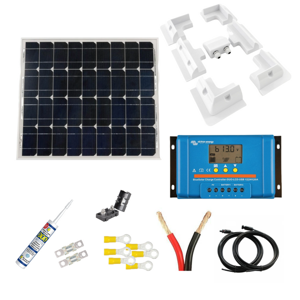 55W Victron Energy Solar Panel & PWM Charge Controller Kit