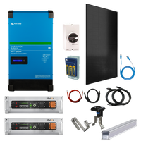 Two / Three Bedroom House Off Grid Kit Victron 5000 Easysolar 2 GX with Pytes Lithium Batteries & Solar Panels