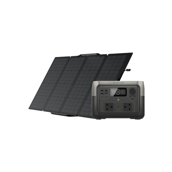 EcoFlow RIVER 2 Max + 160W Portable Solar Panel Bundle