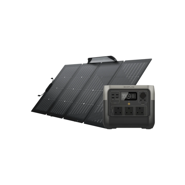 EcoFlow RIVER 2 Pro + 220W Portable Solar Panel Bundle