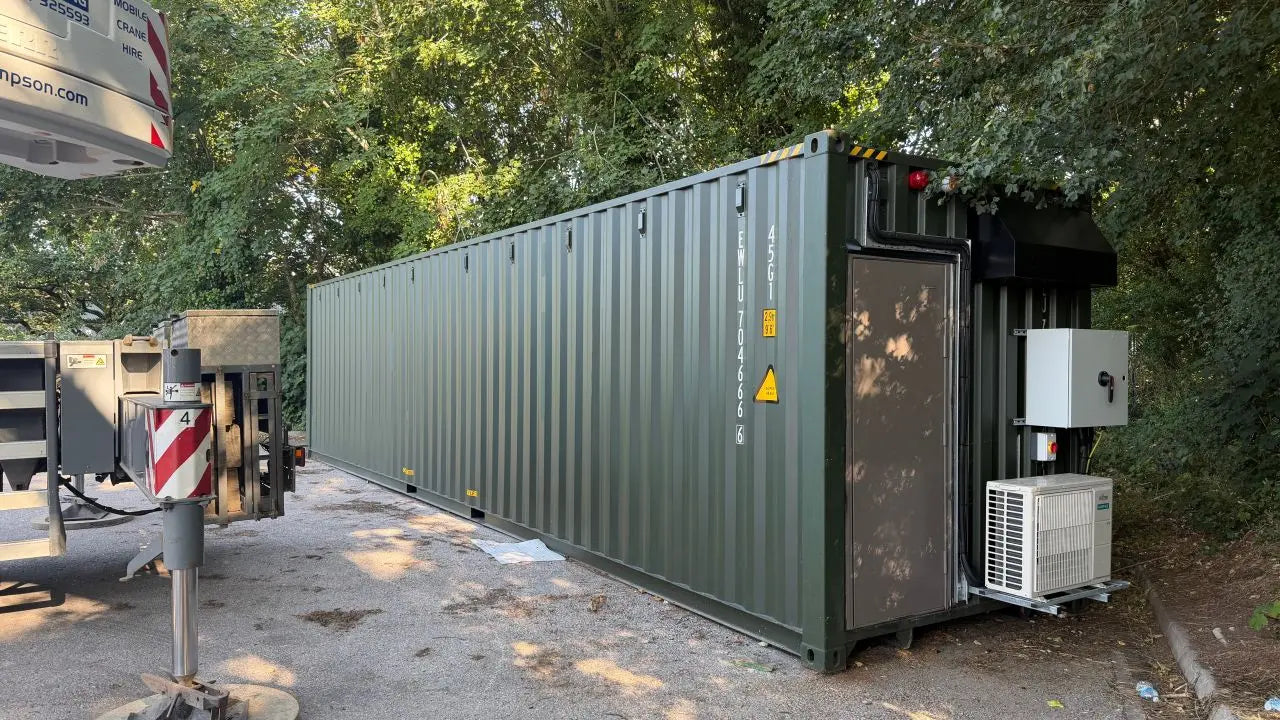 Callidus off-grid power container in North Devon