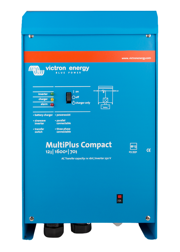 Victron MultiPlus Compact 12/1600/70-16 – 12V 1600VA Inverter/Charger