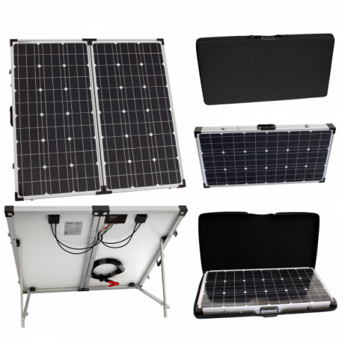 Fold Up 150w 12v Folding Solar Charging Kit For Any Other 12V System