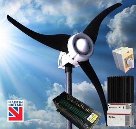 LE-600 Wind Turbine (12/24/48V) Advanced Kit Generates high power outputs in all wind conditions