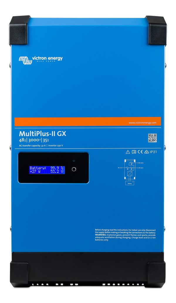 Victron MultiPlus-II 48/3000 – 48V 3000VA Inverter/Charger – GX Version