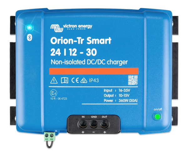 Orion-Tr Smart 24/12Volt-30A Non-Isolated DC-DC Charger