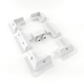 Solar Panel Brackets, Set of 6, with Cable Gland