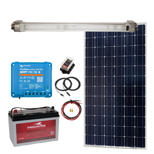 Shed Lighting Kit - Solar Lighting Kit Premium LED with AGM Battery
